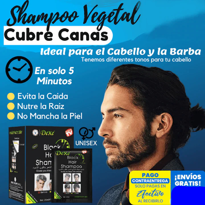 Dexe™ Shampoo Cubre Canas (Pack x 10 Sachets)